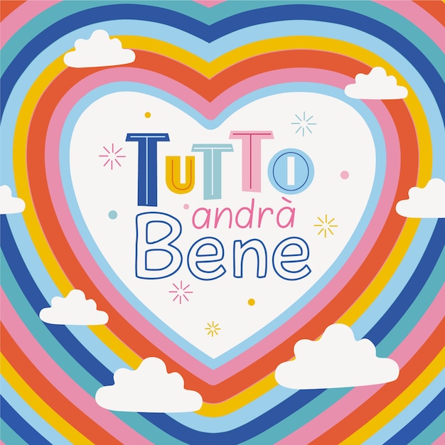 Todo estará bien letras con un arcoiris