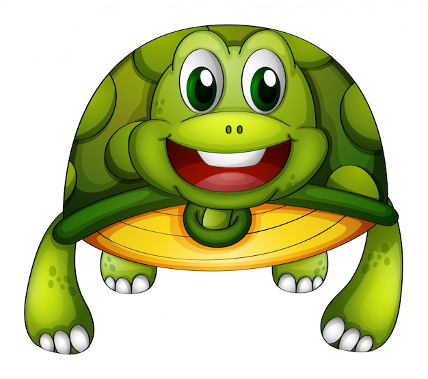 Una tortuga verde