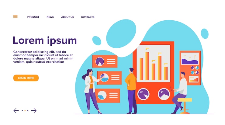 Vector gratuito trabajadores de oficina analizando e investigando datos empresariales