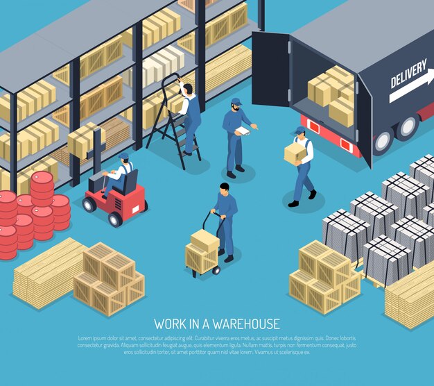 Trabajar en la ilustración de la casa Ware