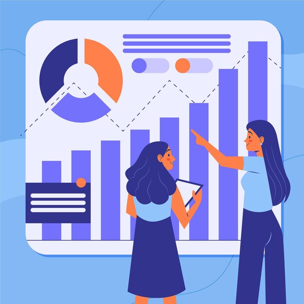 Trabajo en equipo analizando tablas de crecimiento