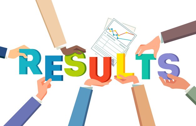 Trabajo en equipo concepto de logro de resultados