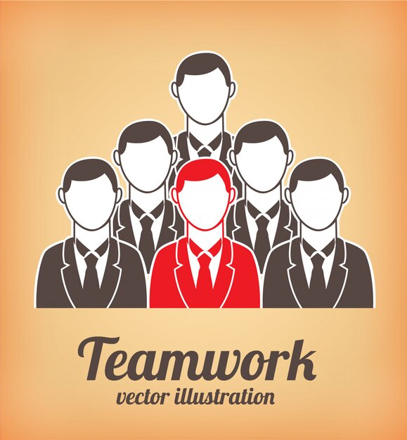 Vector gratuito trabajo en equipo