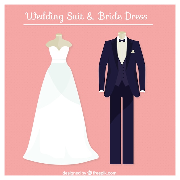 Traje de boda y vestido de novia perfectos