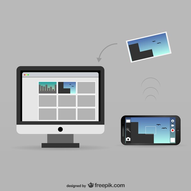 Transferencia de fotos multimedia