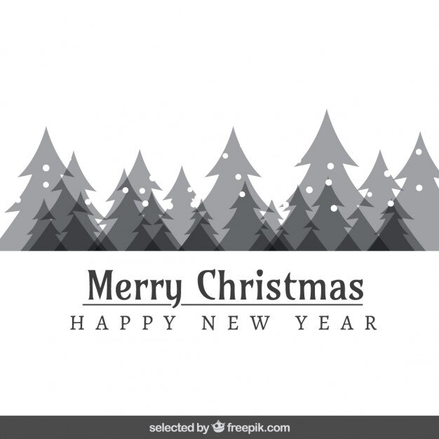 Translúcido Tarjeta del árbol de navidad