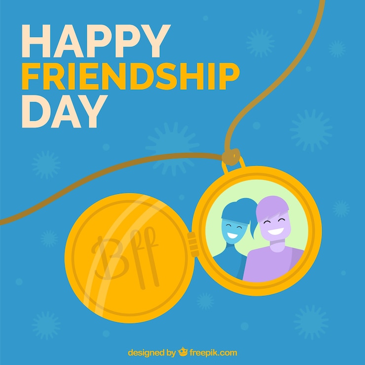 Vector gratuito el trasfondo del día de la amistad