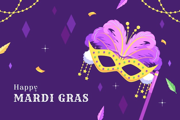 Vector gratuito el trasfondo del festival de mardi gras