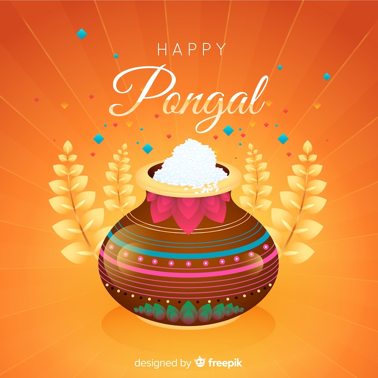 Vector gratuito el trasfondo del pongal