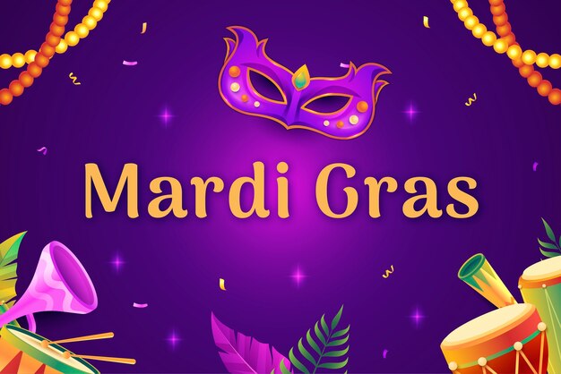 Trasfondo realista del Mardi Gras