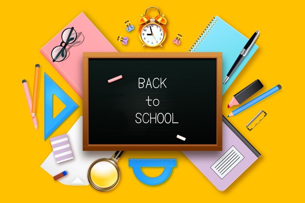 Un trasfondo realista de regreso a la escuela