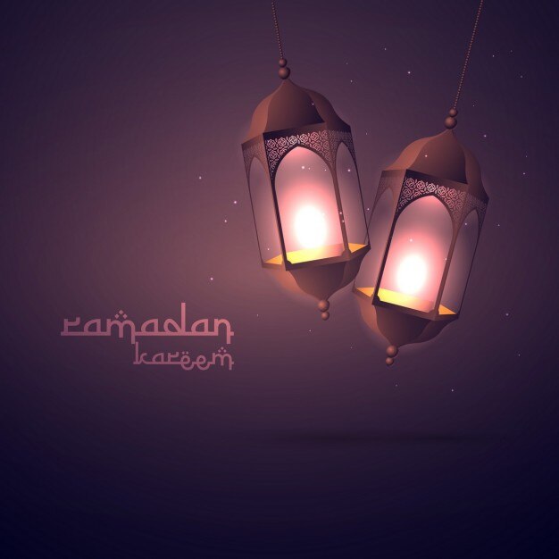 Vector gratuito el trasfondo del saludo del ramadán