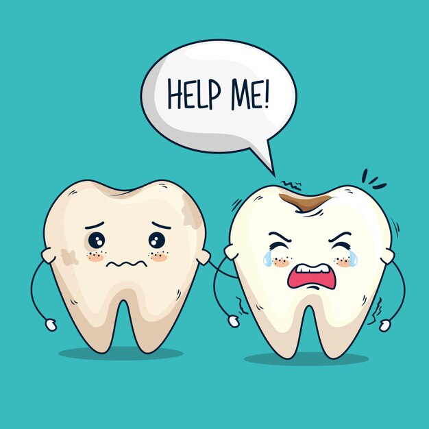Tratamiento de medicina para el cuidado de los dientes