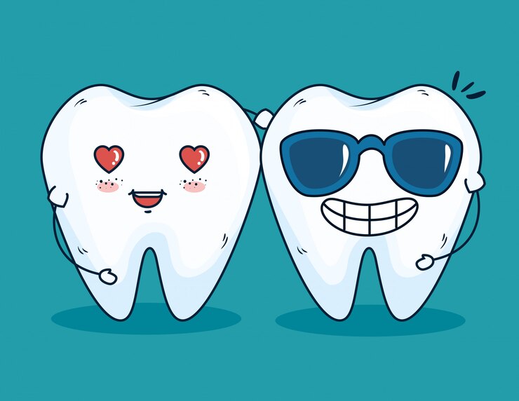 Vector gratuito tratamiento sanitario de los dientes con medicina profesional.