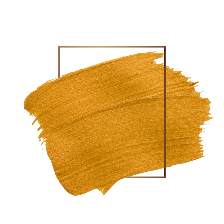 Vector gratuito trazo de pincel dorado
