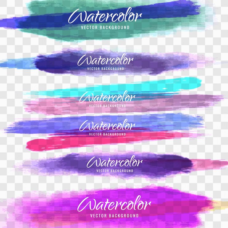 Vector gratuito trazos de acuarela