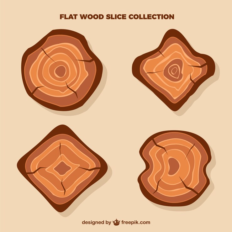 Vector gratuito tree slices