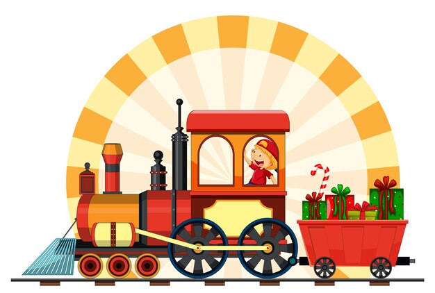 Tren con escenario natural