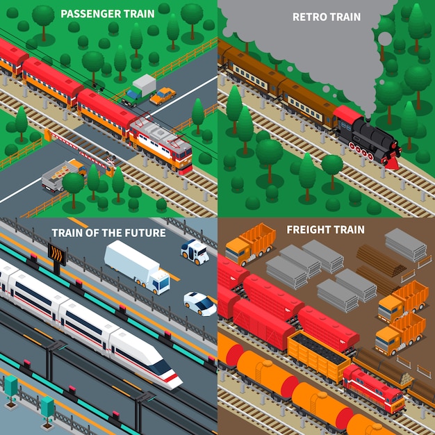 Trenes isométricos