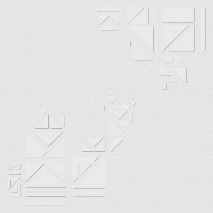 Vector gratuito triángulos geométricos en un vector de recurso de diseño de fondo gris