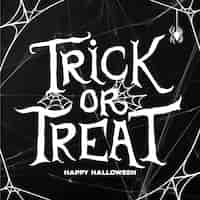 Vector gratuito trick ot treat letras