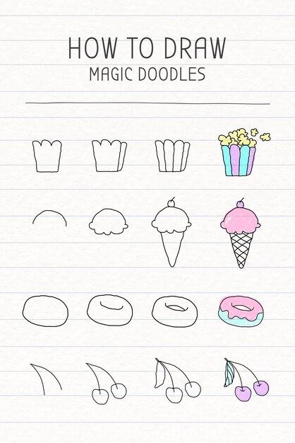 Tutorial de cómo dibujar garabatos mágicos