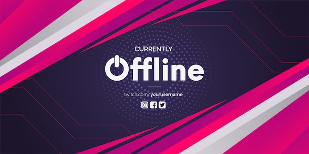 Twitch sin conexión con formas abstractas