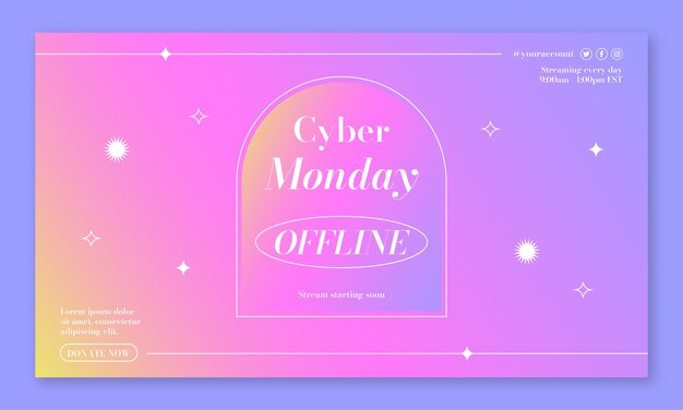 Twitch de fondo para el lunes cibernético