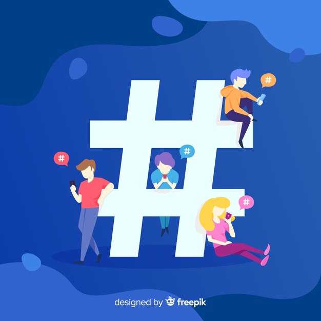 Twitter hashtag. adolescentes en redes sociales