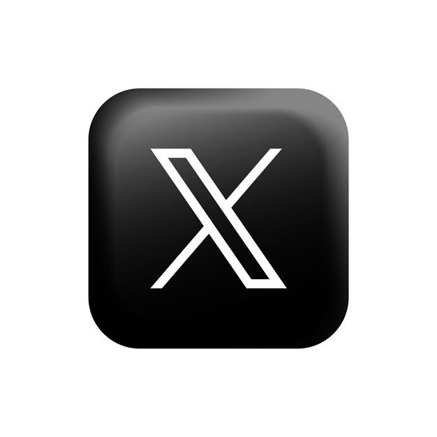 Twitter nuevo logo X diseño de icono