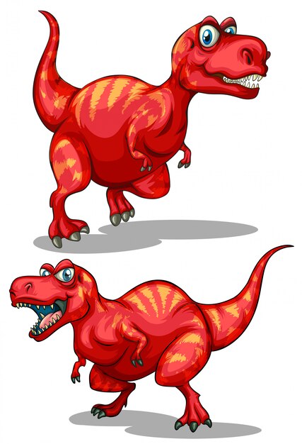 Tyrannosaurus rex con dientes afilados