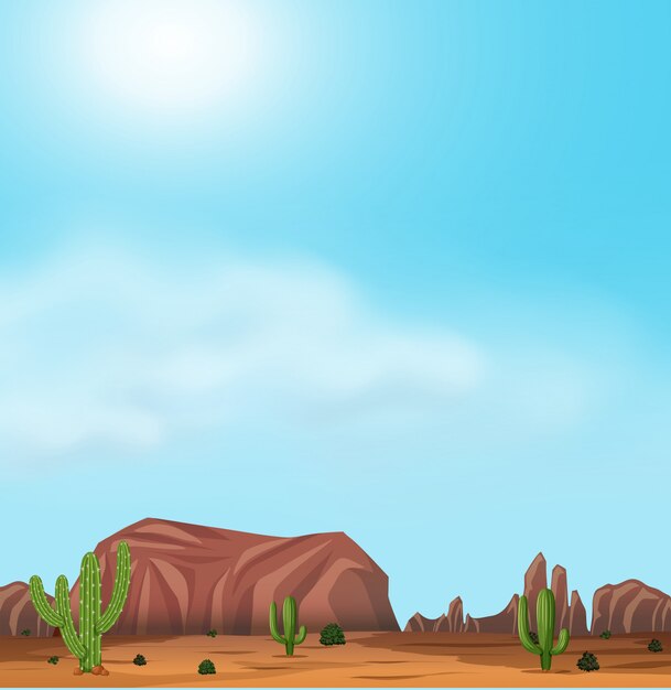 Uluru y el desierto en un día soleado