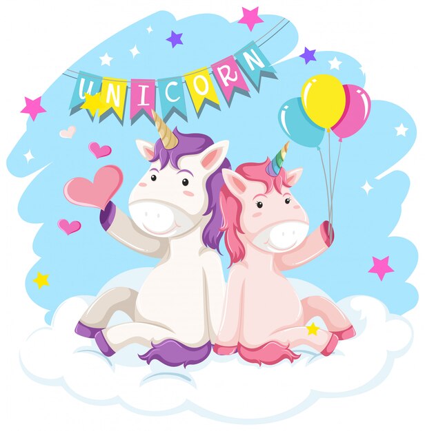 Un unicornio para la decoración.