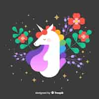 Vector gratuito unicornio