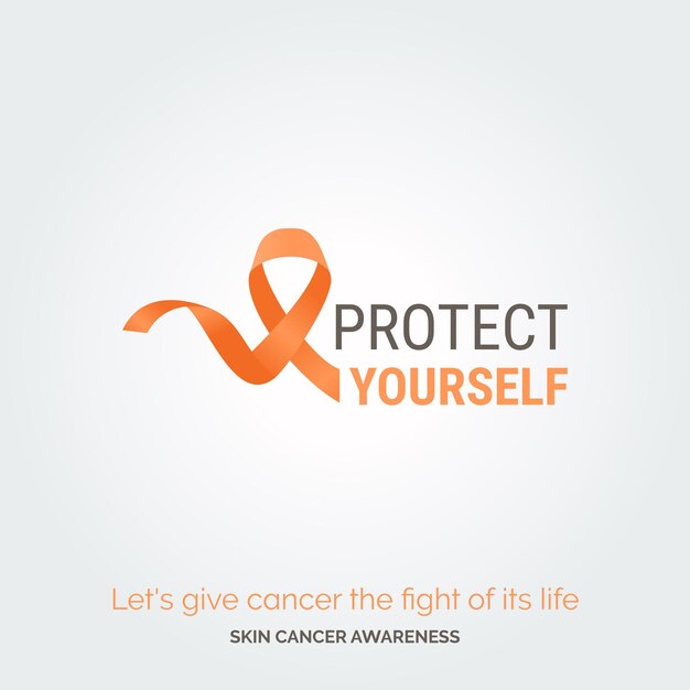 Unidos por una causa Fondo vectorial Concientización sobre el cáncer de piel