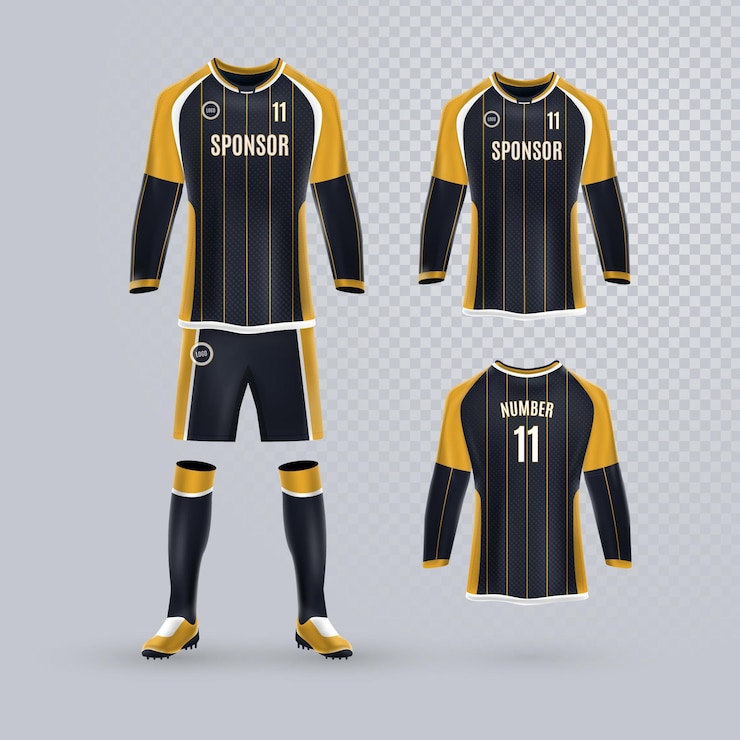 Vector gratuito uniforme de futbol