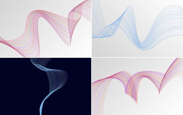 Usa este paquete de fondos vectoriales para un diseño limpio y contemporáneo
