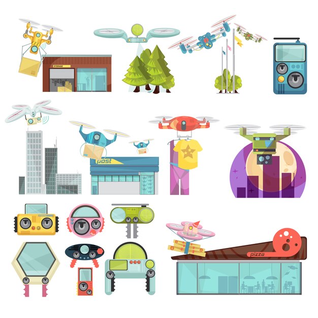 Usando Drone Flat Set