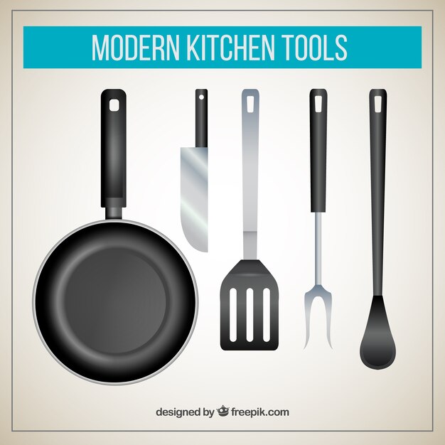 Utensilios de cocina modernos 