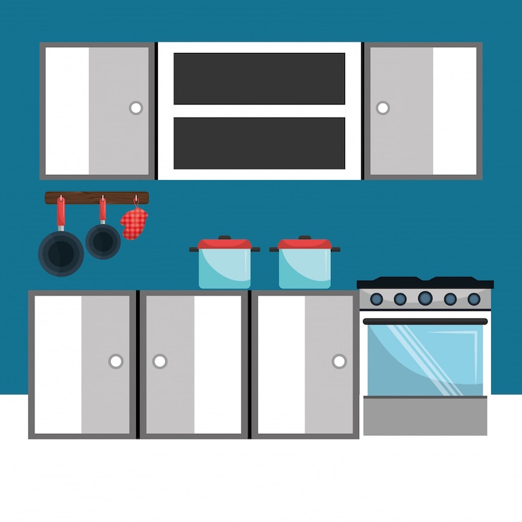 Vector gratuito utensilios de cocina y vajilla.