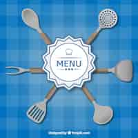 Vector gratuito utensilios de cocina