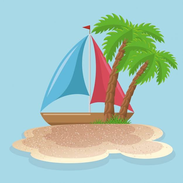 Vector gratuito vacaciones de verano establecer iconos