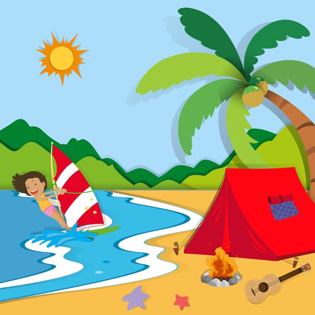 Vacaciones de verano en la playa
