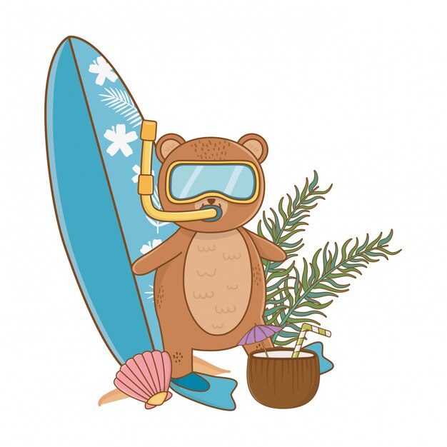 Vacaciones de verano relajarse dibujos animados