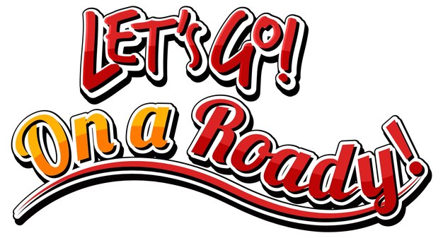 Vamos en un icono de carretera