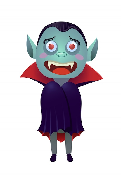 Vector gratuito vampiro con alas ilustración