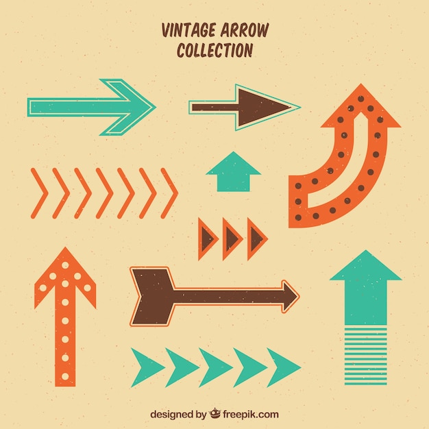 Varias flechas vintage