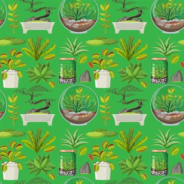 Varias plantas de patrones sin fisuras