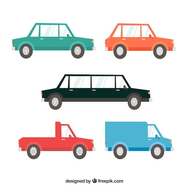 Variedad clásica de coches clásicos