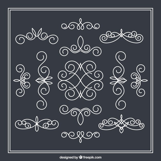 variedad de decoración ornamental